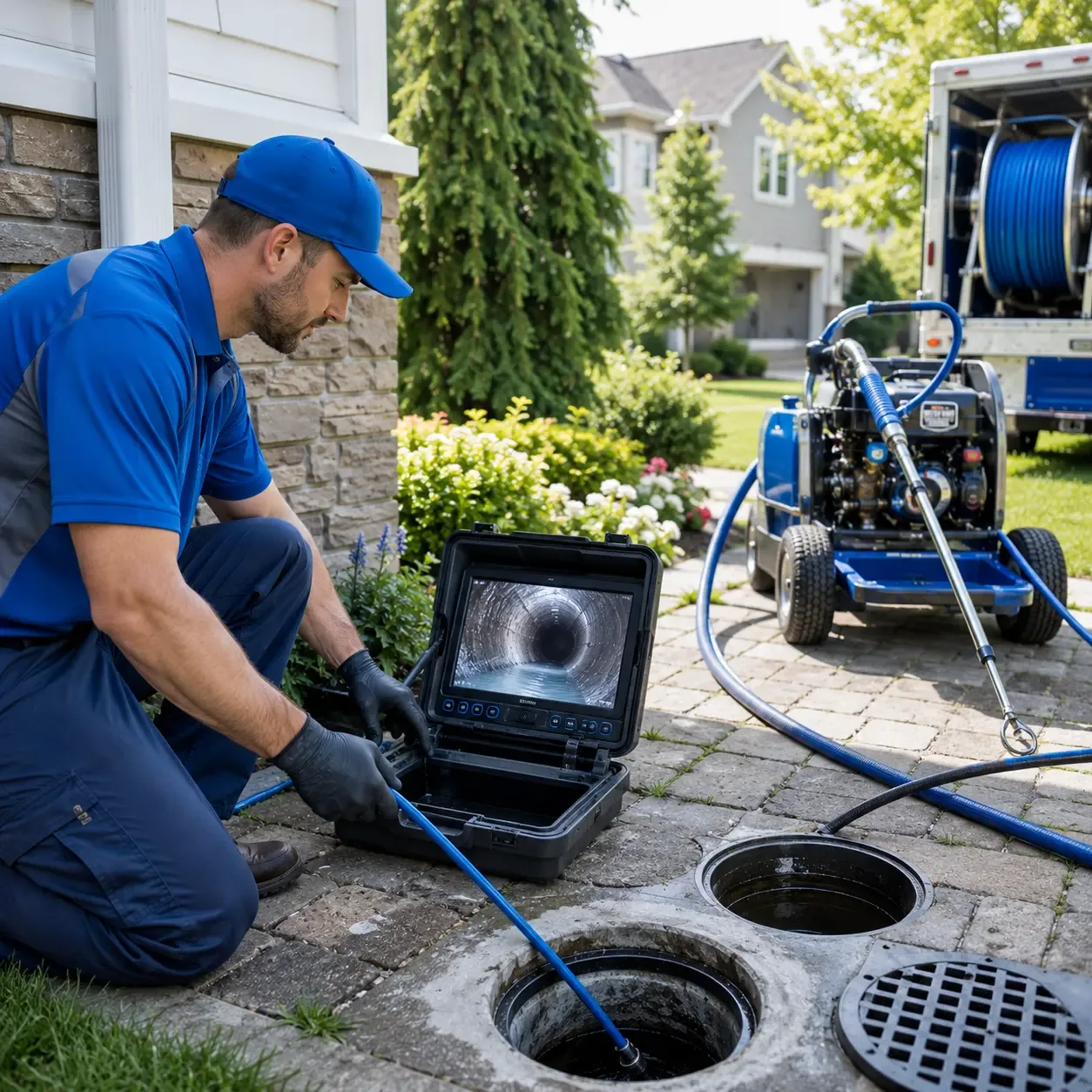 Outdoor drain cleaning professionals serving Waterville, PA