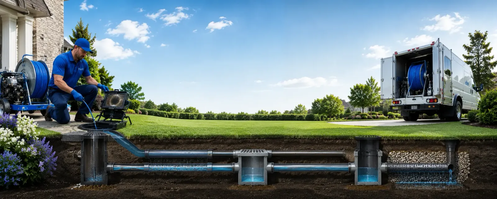 Outdoor drain cleaning information for Waterville, PA